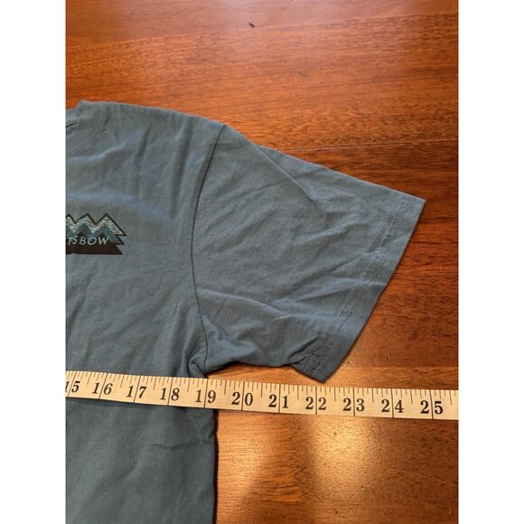 NWT Medium Kitsbow T Shirt Blue Ridge Logo Made In USA Blue Short Sleeve - Picture 11 of 11
